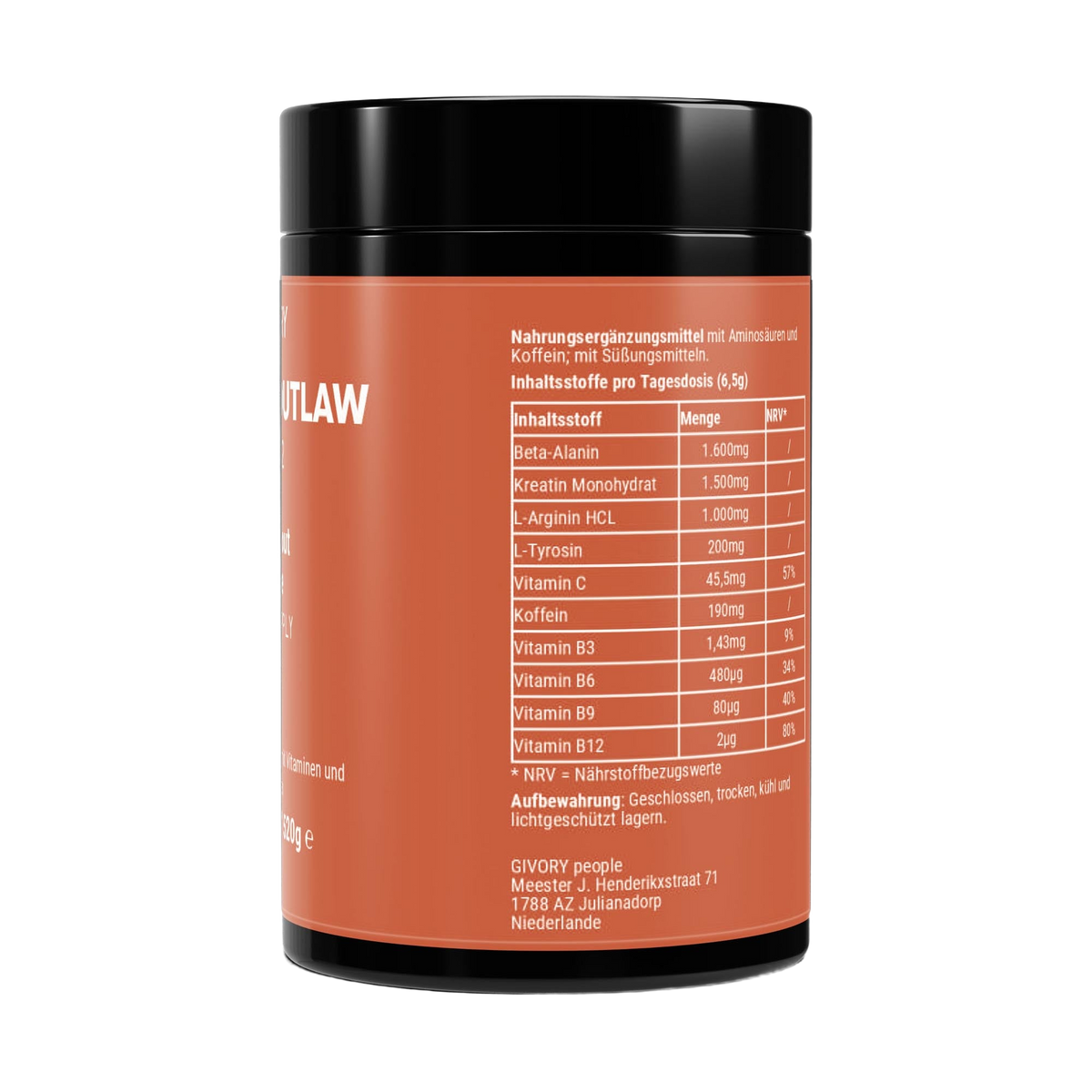 ORANGE OUTLAW productafbeelding 3